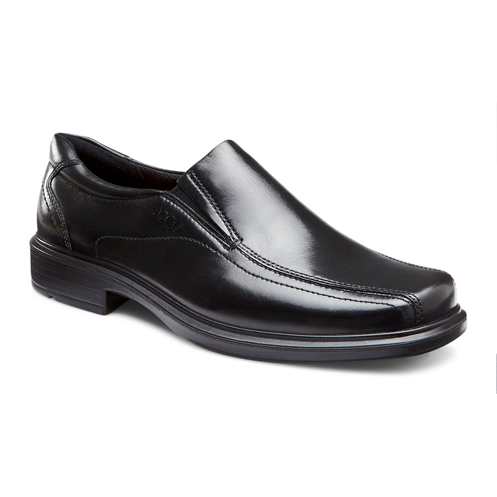 ECCO Mens Slip On Black - Helsinki Bike Toe - HPN-791623